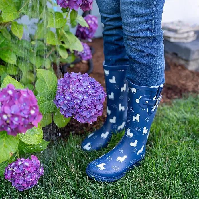 Western Chief Women's Tall Waterproof Rain Boot Outdoor Garden Shoes by GreenHaven Gardens