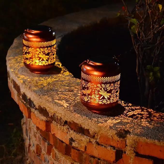 Outdoor Solar Lantern Decorative Waterproof Solar Lights for Yard, Patio, and Garden(Dragonfly) by GreenHaven Gardens