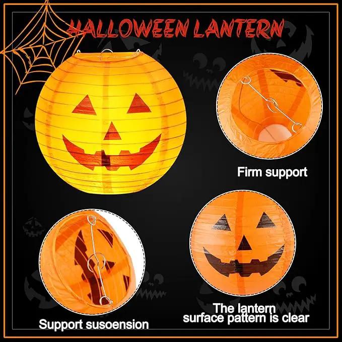 Retisee 20 Pcs 10 Inch Halloween Paper Lanterns Jack O Lantern Pumpkin Halloween Party Decorations Halloween Hanging Pumpkin Decor with Lights Suitable for Indoor Outdoor Yard, Lawn, Garden, Party by GreenHaven Gardens