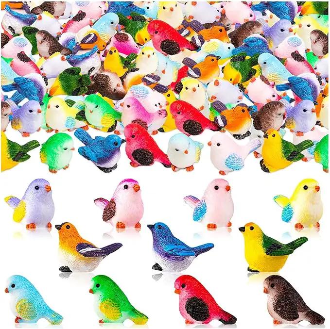 36PCS Miniature Cute Bird Decorative Figurines - Dollhouse Accessories, Mini Resin Birds Toy for Garden Crafts, Micro Landscape Home Meetings Decoration, Cake Topper (11 Styles) by GreenHaven Gardens