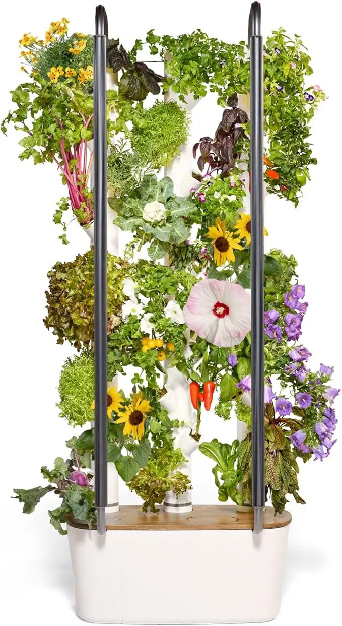 Gardyn 4.0 Hydroponics Growing System Kit & Vertical Garden Planter, 30 Non-GMO Indoor Plants Smart Garden, Herbs, Vegetables & LED Grow Lights for Indoor Gardening System by GreenHaven Gardens