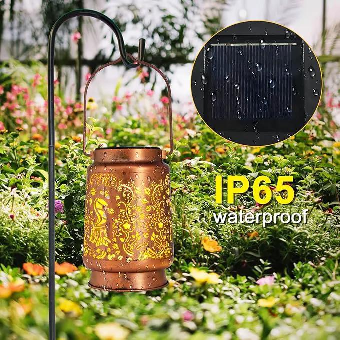 Solar Lanterns Outdoor Garden Decor, Gifts for Women, Mom, Grandma, Birthday, Thanksgiving, Decorative Waterproof Hanging Metal LED Light for Yard, Patio, Lawn, Landscape, Backyard (Squirrel) by GreenHaven Gardens