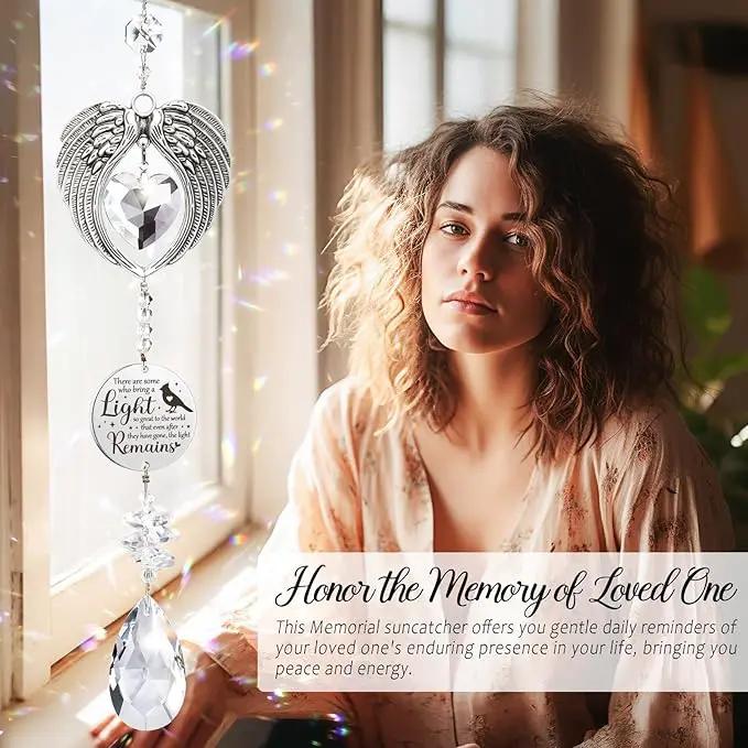 Sympathy Gifts for Loss of Loved One Mom Dad Daughter Son, Unique Memorial Gifts Crystal Suncatcher Bereavement Gift Idea - Grief Condolence Sorry for Your Loss Funeral, Miscarriage Gifts for Mothers by GreenHaven Gardens