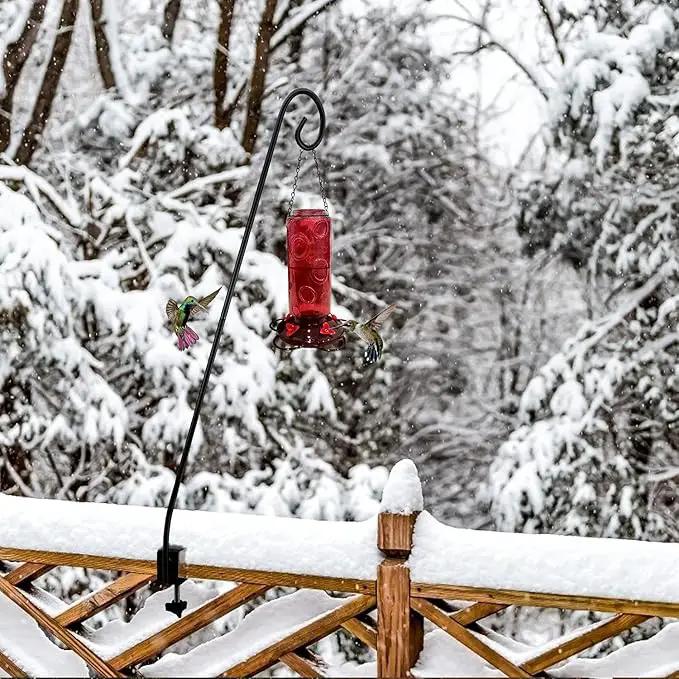 MIXXIDEA 2 Packs Heavy Duty Deck Rail Pole Deck Hook, Extensible and Adjustable Deck Hook for Hanging Bird Feeder, Plants, Suet Baskets,Wind Chimes,Lanterns by GreenHaven Gardens