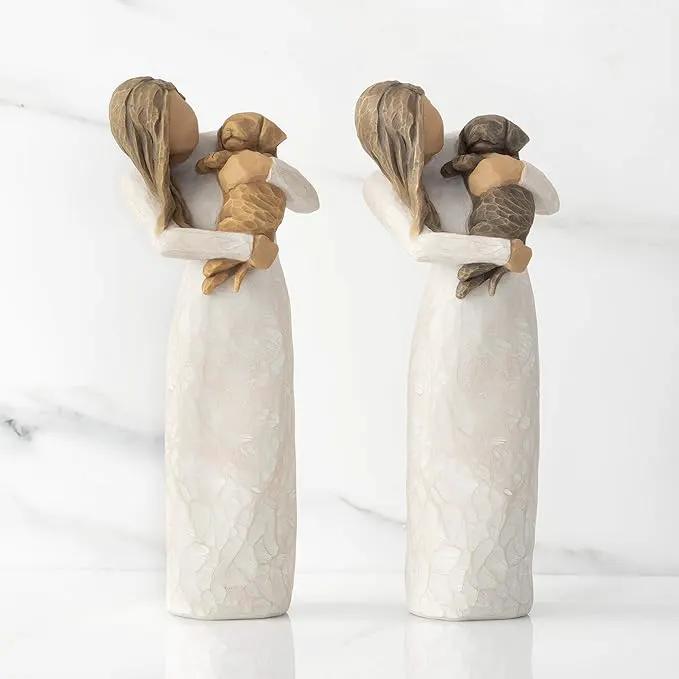Willow Tree Adorable You (Golden Dog), A Joyful Friendship, Expresses Relationship with a Much-Loved Pet Dog, Sculpted Hand-Painted Figure by GreenHaven Gardens