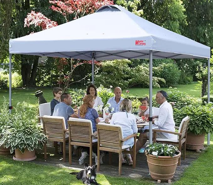 MASTERCANOPY Durable Pop-up Canopy Tent with Roller Bag (White) by GreenHaven Gardens