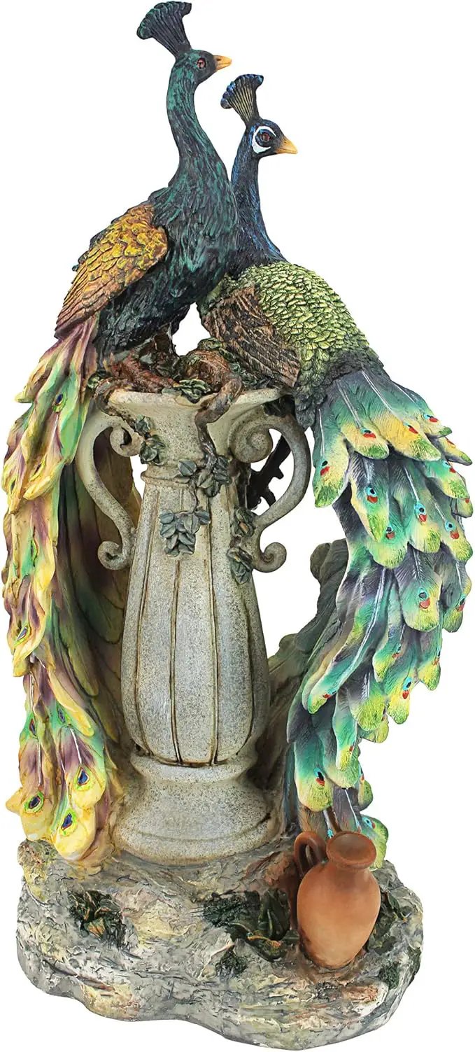 Design Toscano Peacocks in Paradise Statue by GreenHaven Gardens