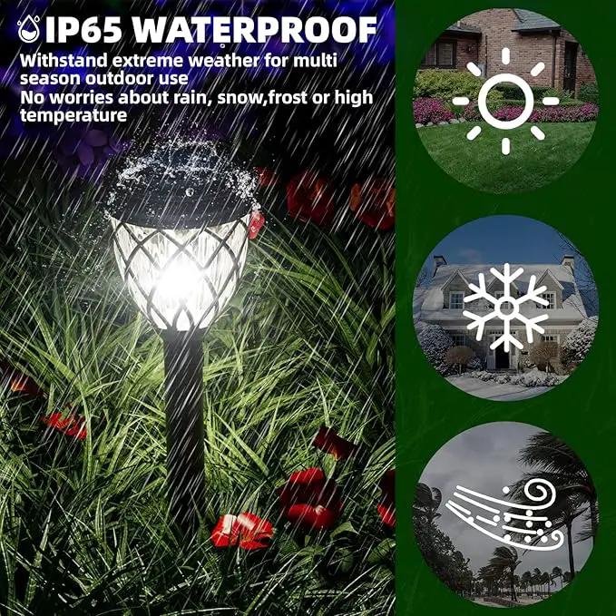 Solar Outdoor Lights, Outdoor Waterproof IP65, Bright Powered by Solar Garden Lights for Patio, Yard, Driveway Decoration (10 Pack) by GreenHaven Gardens