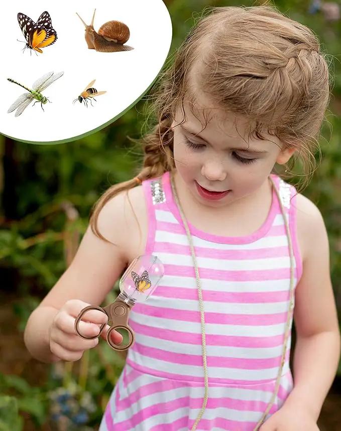 ROBUD Dual Kids Explorer Kit, Bug Catcher Kit with Bags Kit, Green Outdoor Exploration Set for Camping, Montessroi Toy for Kids Coming Closer to Nature，WRP29 by GreenHaven Gardens