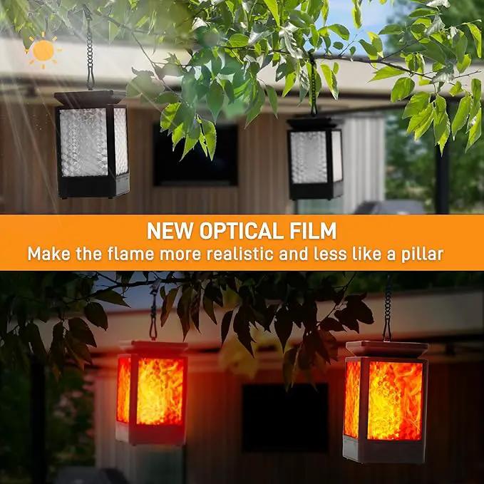 Solar Lantern Outdoor Lights, 3 Modes Changing Flickering Flame Solar Lights Outdoor Waterproof, Hanging Outdoor Solar Lanterns Lights, Solar Powered Lanterns for Yard Garden Decor by GreenHaven Gardens