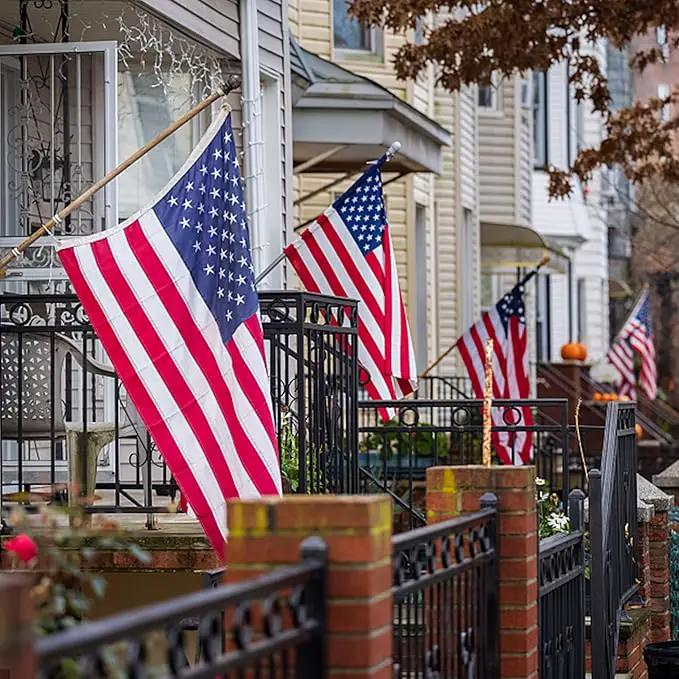American Flag 15x25 Ft, Outdoor Premium US Flags, Heavy Duty Durable, 420D Oxford Nylon, Embroidered Stars, Brass Grommets by GreenHaven Gardens