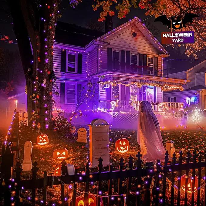 JMEXSUSS 800 LED Christmas Lights Outdoor, 173ft 8 Modes Christmas Tree Lights Warm White, Waterproof Christmas Twinkle String Lights Plug in for House Party Wedding Xmas Indoor Decorations by GreenHaven Gardens