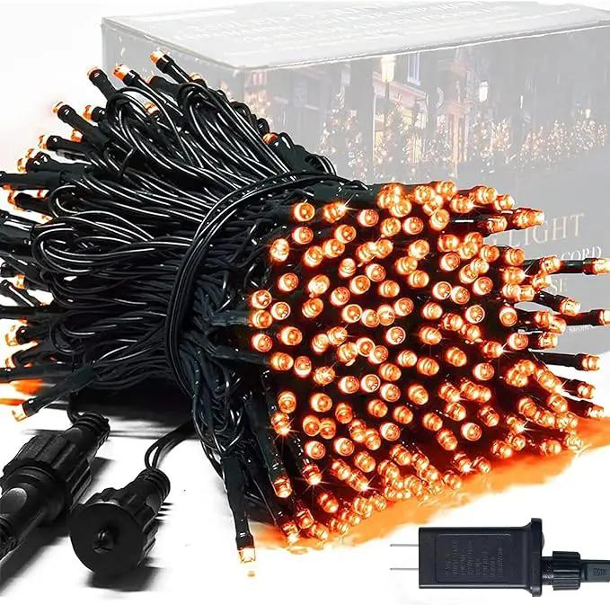 JMEXSUSS 250 LED Orange String Lights, 91.5ft Orange Christmas Lights Outdoor Waterproof, 8 Lighting Modes Connectable Christmas Tree Lights for Yard Patio Party Halloween Christmas Decorations by GreenHaven Gardens