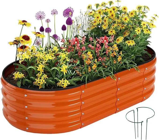 Raised Beds for Gardening Raised Garden Bed Kit for Gardening Outdoor，4x2x1ft Planter Grow Garden Box Raised Flower Bed by GreenHaven Gardens