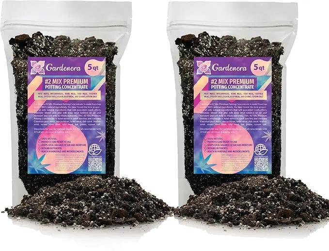 Premium Organic #1 Potting Soil Mix - Ideal Nutrient Blend for Robust, High-Yield, and Beautifully Blooming Outdoor Guerrilla Growing Plants - 10 Quart by GreenHaven Gardens