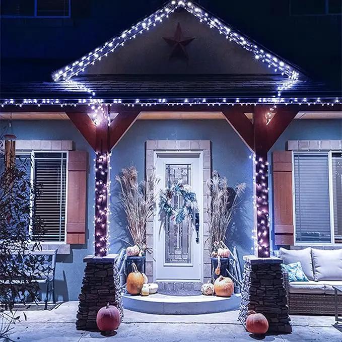 164Ft 500 LED White Christmas Lights, Waterproof 8 Twinkle with Memory Functions Christmas Tree Lights for Indoor Outdoor Christmas Tree Garden Decoration (164FT, White) by GreenHaven Gardens