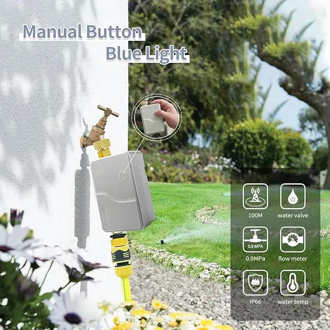 ECOWITT Intelligent Watering Timer Kit, with WFC01 Sprinkler Timer(NPT Thread) and GW2000 Wi-Fi Hub, APP Remote Control, IoT Linkage, Automatic Irrigation, Support Ecowitt Cloud Server, 915 MHz by GreenHaven Gardens