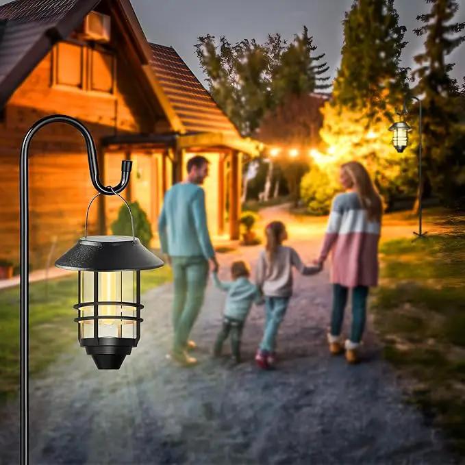 XDW-GIFTS Bird Feeder Pole for Outdoor, 76 Inch Shepherds Hooks Heavy Duty Garden Pole for Hanging Plant Basket, Solar Light Lanterns, Garden Plant Hanger Stands with 5 Base Prongs by GreenHaven Gardens