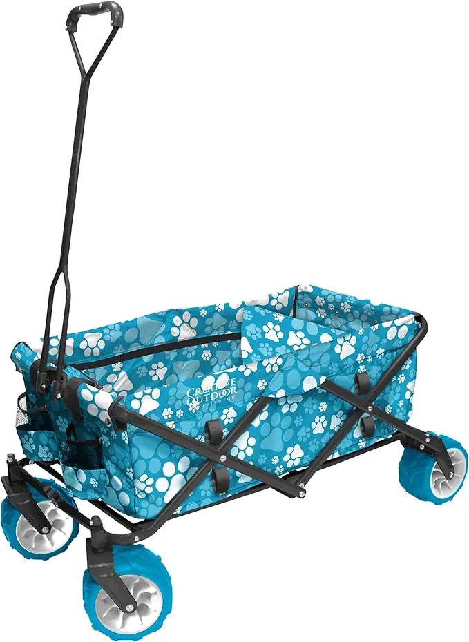 Creative Outdoor Original Folding Wagon All-Terrain Wheels by GreenHaven Gardens