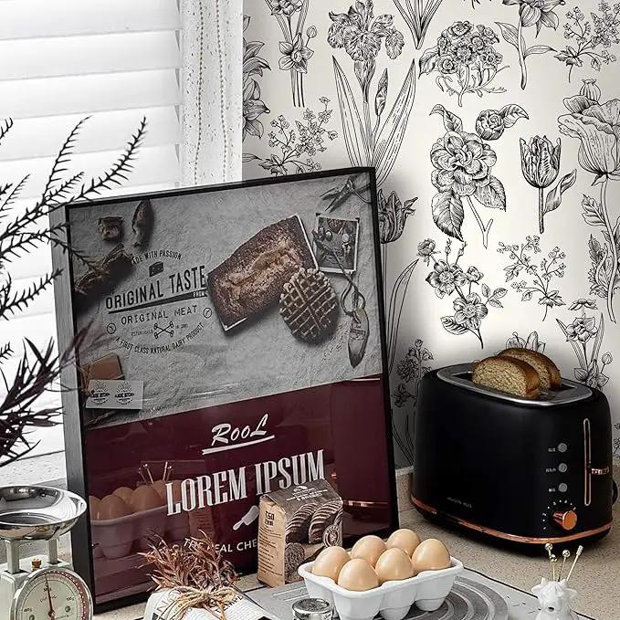 Dimoon 393"x17.3" Floral Peel and Stick Wallpaper Beige Contact Paper Waterproof Wallpaper Delicate Vintage Flower Thicken Plant Self Adhesive Removable Wall Covering Shelf Liner Decal Vinyl Roll by GreenHaven Gardens