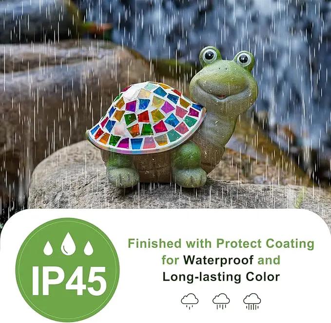 MININOVA Solar Mosaic Turtle Statues Outdoor Garden Decorations with Waterproof Mosaic Light Yard Lawn Porch Patio Home Ornaments Gifts for Women by GreenHaven Gardens