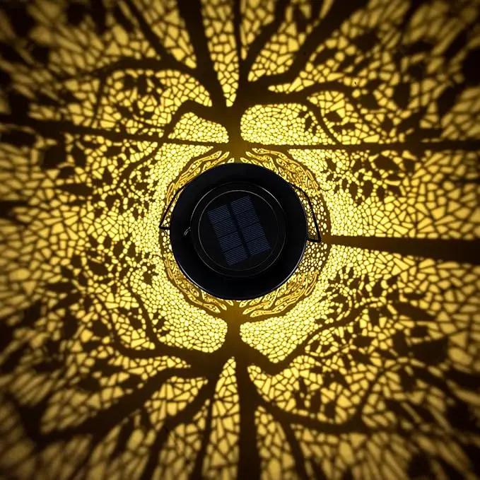 Solar Outdoor Lanterns Waterproof Hanging, Tree of Life Decorative Light Christmas Thanksgiving Birthday Gifts for Women Mom Grandma, Garden Decor for Garden Patio Yard Lawn Backyard Front Porch by GreenHaven Gardens