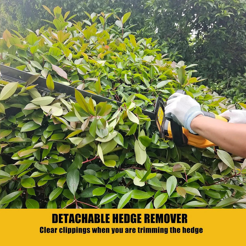 MaxMore Cordless Hedge Trimmer, Compatible with DeWALT 20V Max Battery (Tool Only) Electric Brushless Hedge Shear with 22-Inch Blade & 1500RPM Speed & Safety Lock, Lightweight & Handheld for Lawn Yard by GreenHaven Gardens