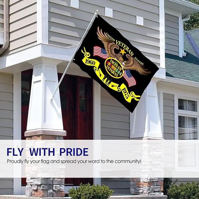 Vietnam Veteran Flag 3x5 Ft Indoor/Outdoor Yard Garden Lawn Holiday Decoration Banner Sign by GreenHaven Gardens