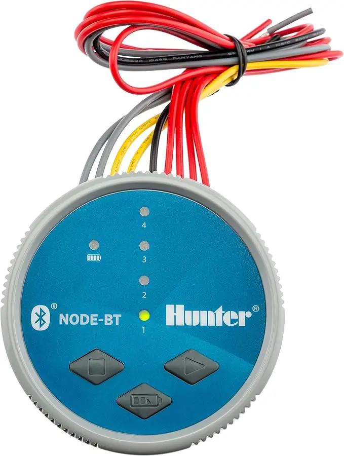 SPW Hunter Node-BT-400 Four Zone Bluetooth Enabled Irrigation Controller 4 Station 9V Timer NODEBT400 by GreenHaven Gardens