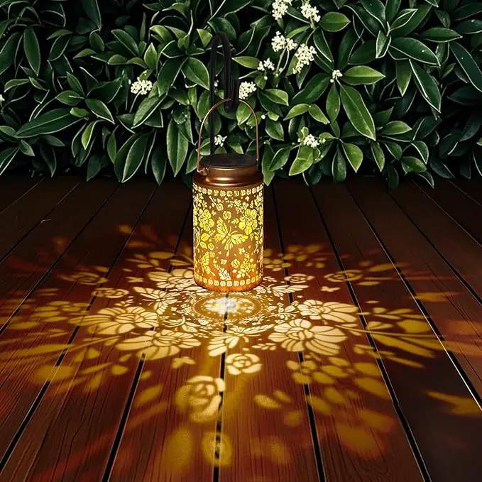 2 Pack Butterfly Solar Lanterns Outdoor Waterproof, Metal Hanging Lights Decorations for Garden Yard Lawn Patio, Butterfly Gifts for Women Mom Grandma Gardener Mother in Law Christmas by GreenHaven Gardens