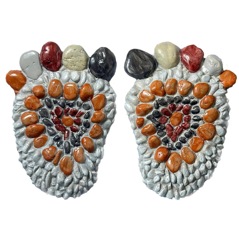 Garden Stepping Stones - Decorative Garden Stones for Patio, Deck, Garden or Sidewalk Faux Cobblestone Stepping Stones (Set of 2#A Small Size by GreenHaven Gardens