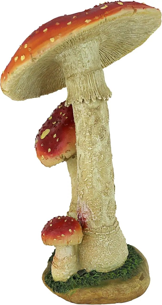 Design Toscano Mystic Forest Mushroom Statue: Red by GreenHaven Gardens