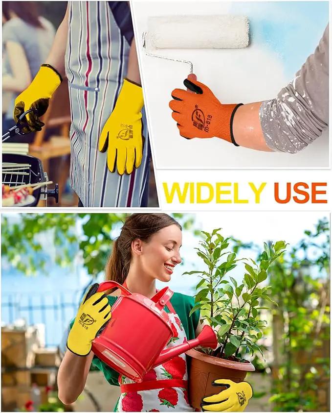 Nuogo 48 Pairs Gardening Gloves for Men Women Rubber Coated Safety Work Gloves Bulk for Gardening Construction Work by GreenHaven Gardens