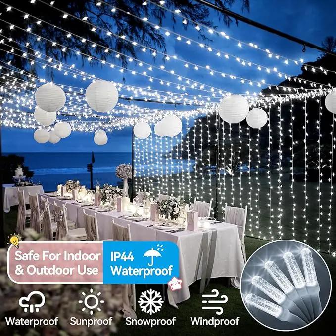 Heceltt 1140 LED 449 FT String Lights Outdoor, 8 Modes White Christmas Lights Plug in, IP44 Waterproof Led String Lights with Timer and Memory for Xmas Tree Yard Party Garden Decorations by GreenHaven Gardens