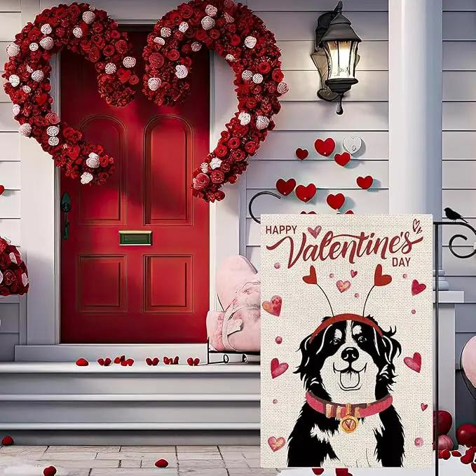 Seasonal Garden Flags Bernese Mountain Double Sided Flags Set of 11 Holiday Farmhouse Indoor Outdoor Yard Lawn Christmas Gifts Decorations 12.5x18 Inch by GreenHaven Gardens