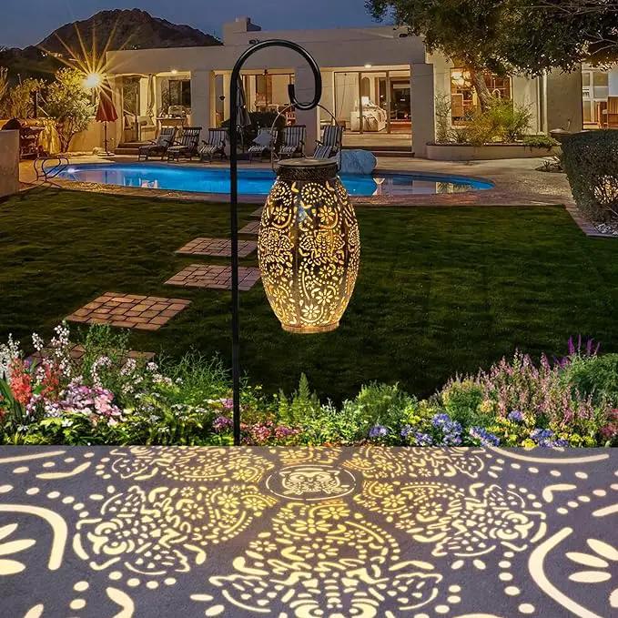 2Pack Owl Solar Outdoor Lanterns Waterproof, Large Decorative Garden Solar Lights for Table, Patio, Yard, Lawn Ornaments, Birthday Mothers' Day Gifts for Mom Dad ( Antique Bronze) by GreenHaven Gardens