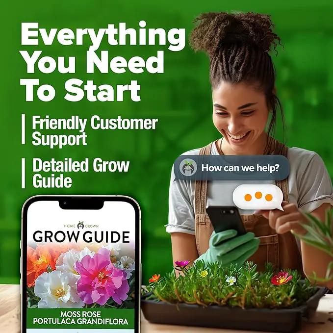 HOME GROWN 23,500+ Moss Rose Seeds (Bulk Pack) Annual Flower for Ground Cover - Heirloom 𝗡𝗢𝗡-𝗚𝗠𝗢 Portulaca Seeds for Planting Outdoors - Great for Low-Maintenance Gardens (Portulaca grandiflora) by GreenHaven Gardens