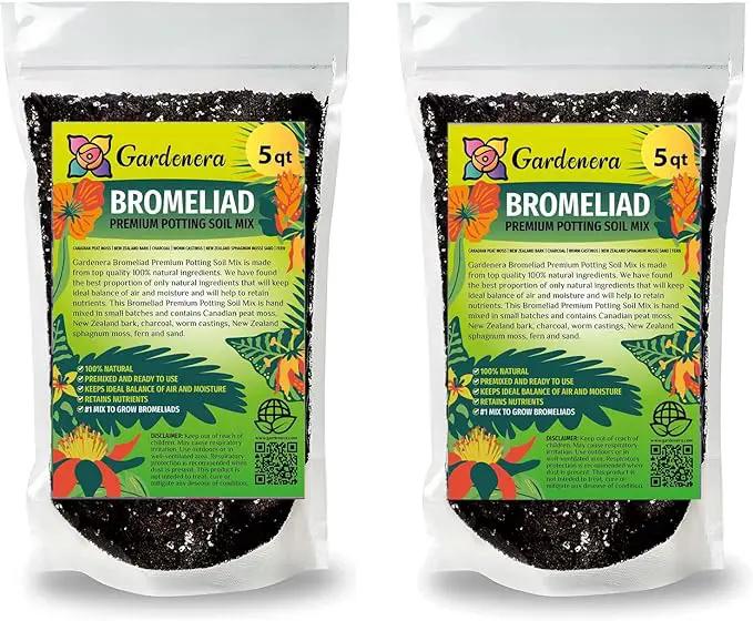 Bromeliad Potting Mix - Crafted for Superior Performance and Exquisite Blooms - 10 QUARTS by GreenHaven Gardens