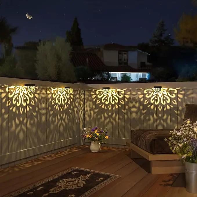 Solar Fence Lights 6 Pack Solar Deck Lights Outdoor Waterproof LED Solar Powered Step Wall Lights Outdoor Decorations Decorative for Front Door by GreenHaven Gardens