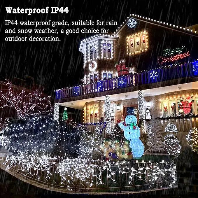 KNONEW 99ft 300 LED Christmas Lights Outdoor String Lights 8 Modes & Memory Fairy Light Plug in Waterproof LED String Lights for Xmas Yard Tree Wedding (Cool White) by GreenHaven Gardens