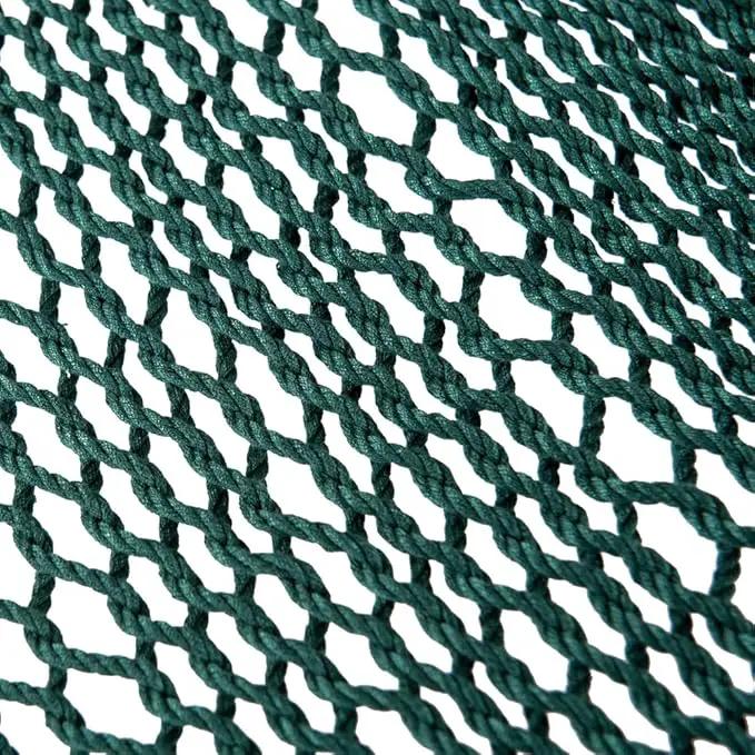 Lazy Daze Hammocks 10.5 FT Double 2 Person Caribbean Rope Hammock, Hand Woven Polyester Hammock with Spreader Bars, for Outside Outdoor Backyard Patio Poolside,450 LBS Capacity, Green by GreenHaven Gardens