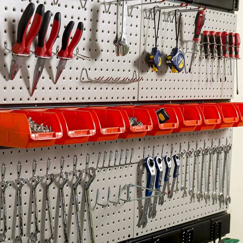 Ultrawall Pegboard Wall Organizer, 48X 36 inch Garage Storage Pegboard with Hooks Storage Bins Tool Board Panel Tool Organizer, 72pcs by GreenHaven Gardens