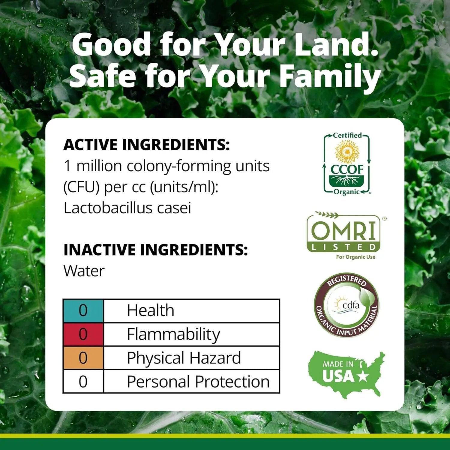TeraGanix EM-1 Soil Conditioner (1 Btl = 16 Gal), Microbial Inoculant Concentrate, Plant Growth, Root Enhancer, Liquid Probiotic for Soils & Plants, Seed Germination, Garden, Lawn Care (16 fl oz) by GreenHaven Gardens
