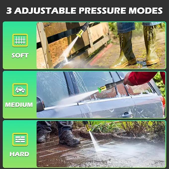 Pressure Washer, 5000PSI 3.2GPM Adjustable Touch Screen with 55FT Total Length 4 Nozzles for Driveways Cars by GreenHaven Gardens