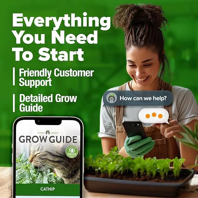HOME GROWN 𝗨𝗦𝗔 𝗣𝗥𝗘𝗠𝗜𝗨𝗠 Catnip Seeds (Bulk Pack) 𝗡𝗢𝗡-𝗚𝗠𝗢 Heirloom Herb 2,116 Seeds - Indoor or Outdoor Seed - High-Germination Cat Nip - Cat Safe Plants (Nepeta cataria) by GreenHaven Gardens