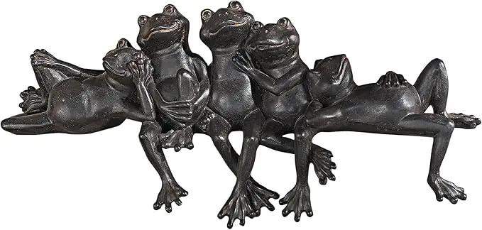 Lazy Daze Knot of Frogs Sill Sitters by GreenHaven Gardens