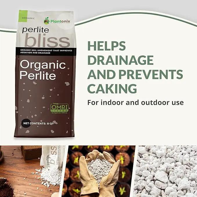 Perlite Bliss (24 Qts) - Organic Perlite for Plants - Coarse Perlite Bulk Soil Amendment - Chunky Perlite for Plants, Potting Soil, Garden Soil, & Coco Coir - Horticultural Perlite for Gardening by GreenHaven Gardens