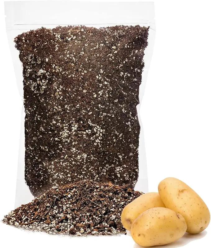 Premium Organic Potting Soil - 1 Quart - The Ideal Growing Medium for Delicious and Nutritious Homegrown Potatoes by GreenHaven Gardens