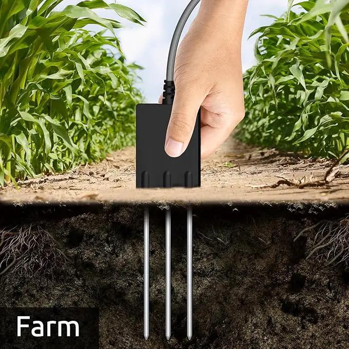 5-in-1 EarthScout Soil Cub Commercial Grade Precision Soil Moisture Meter: Soil Moisture/Soil Temp/Soil EC/Air Temp/Humidity. Irrigation:Farm,Golf,Orchard,Nursery,Garden,Landscape,Research,Education by GreenHaven Gardens