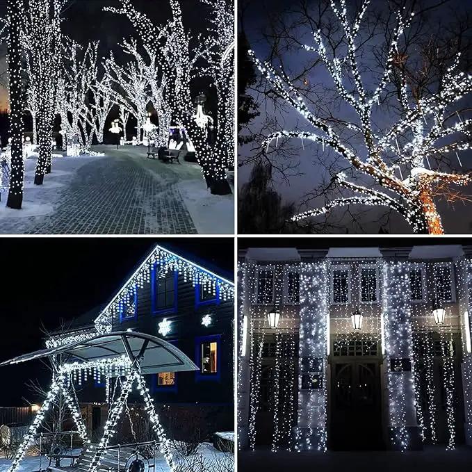 Solar String Lights Outdoor, 2 Pack 200 Led Solar Fairy Lights for Outside Waterproof 145ft Cool White Solar Lights 8 Lighting Mode Solar String Lights for Outside,Garden,Courtyards,Trees by GreenHaven Gardens